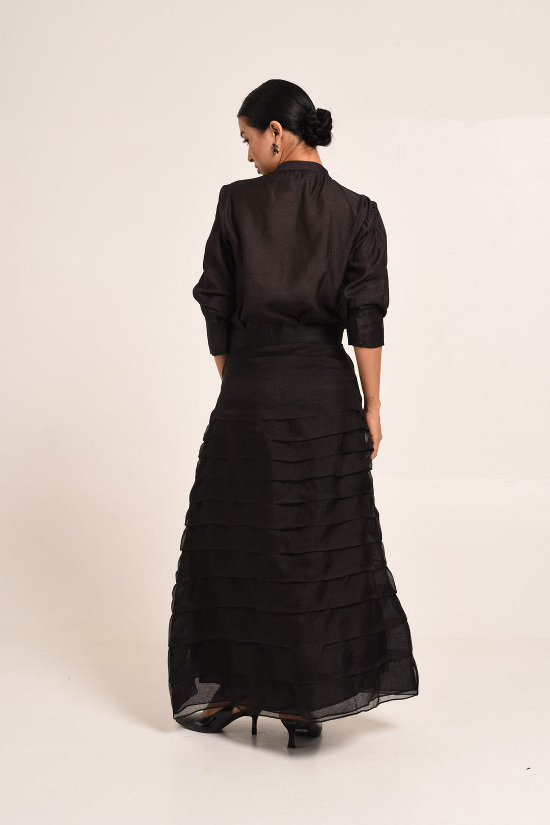 PERÚ RUFFLED SILK BLOUSE