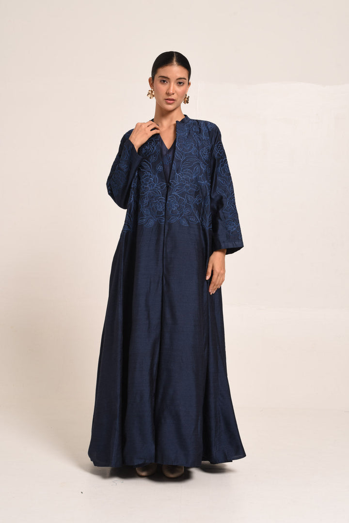 PERÚ NAVY BLUE ABAYA SET