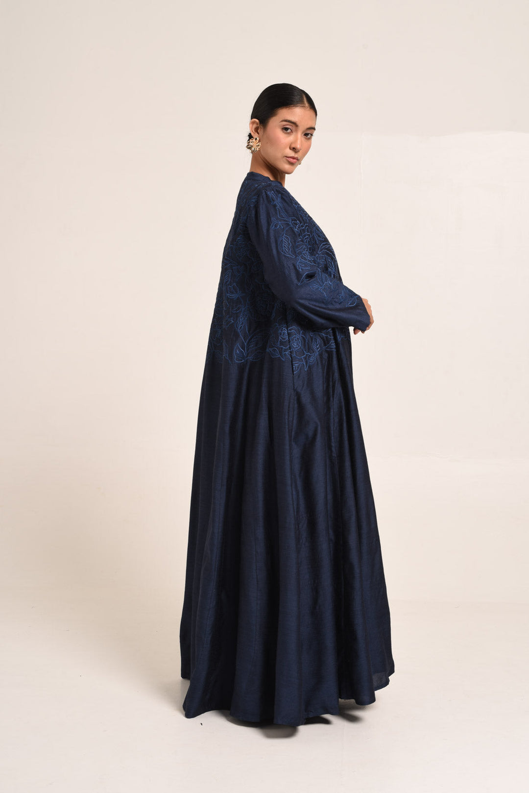 PERÚ NAVY BLUE ABAYA SET