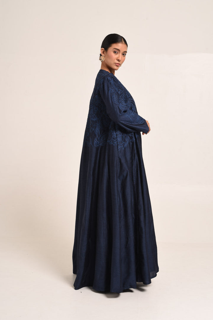 PERÚ NAVY BLUE ABAYA SET