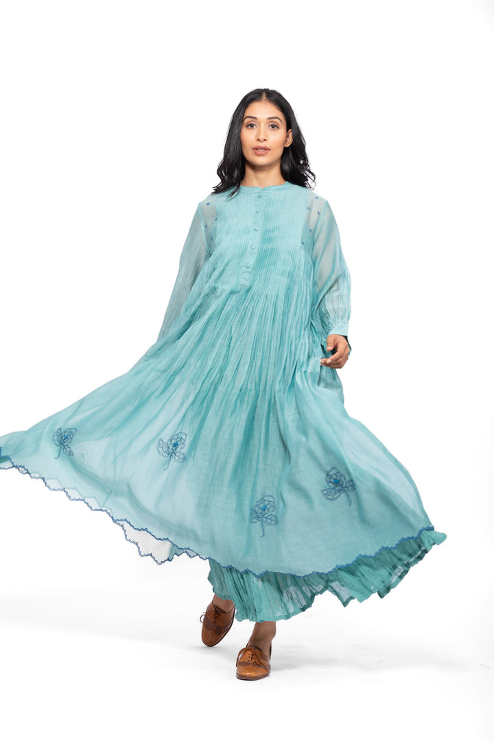ROSETTE TEAL LILY INK RAYA DRESS 7