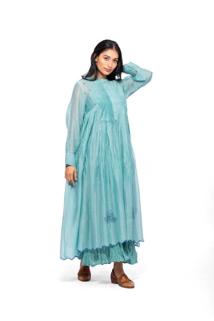 ROSETTE TEAL LILY INK RAYA DRESS 7