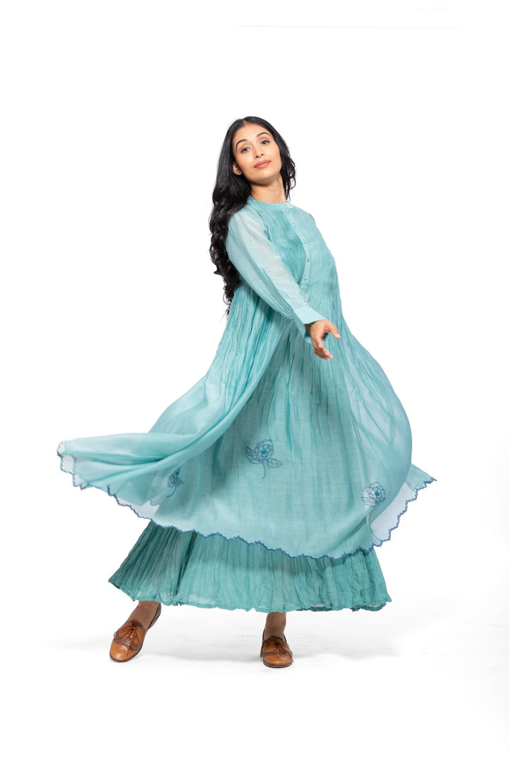 ROSETTE TEAL LILY INK RAYA DRESS 7