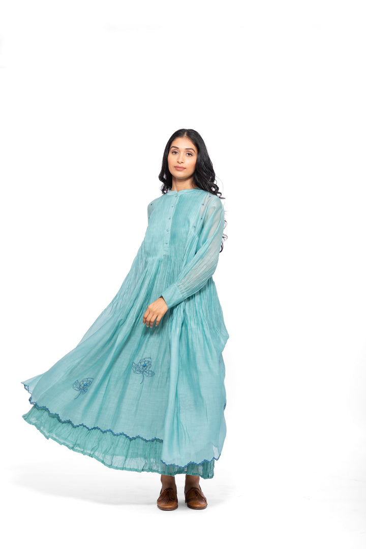ROSETTE TEAL LILY INK RAYA DRESS 7