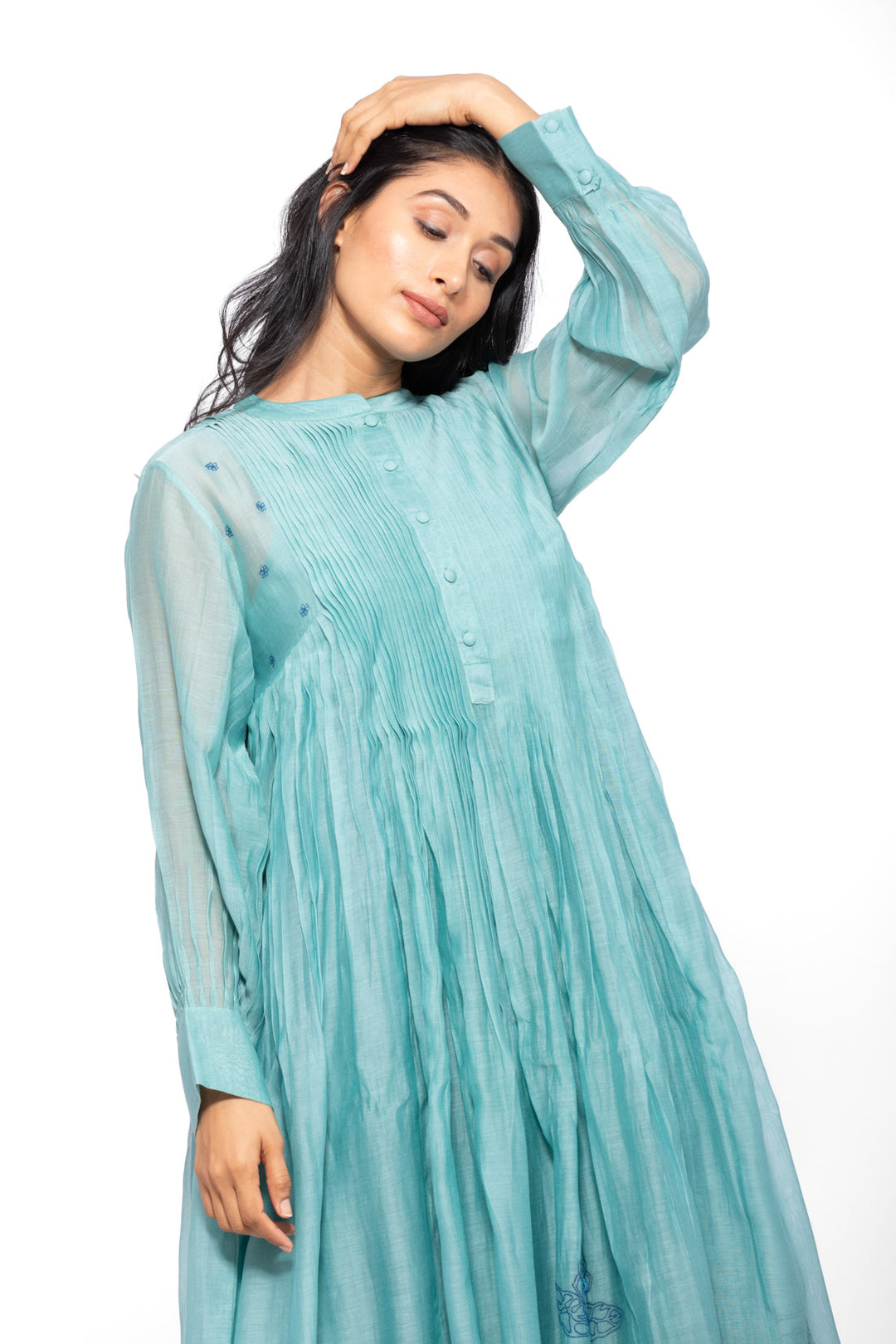 ROSETTE TEAL LILY INK RAYA DRESS 7