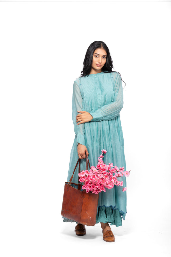 ROSETTE TEAL LILY INK RAYA DRESS 7