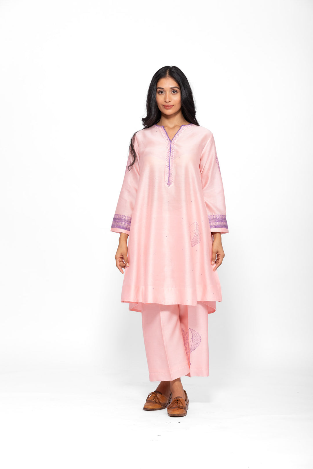 ROSETTE PINK LILY GABA TUNIC SET 1