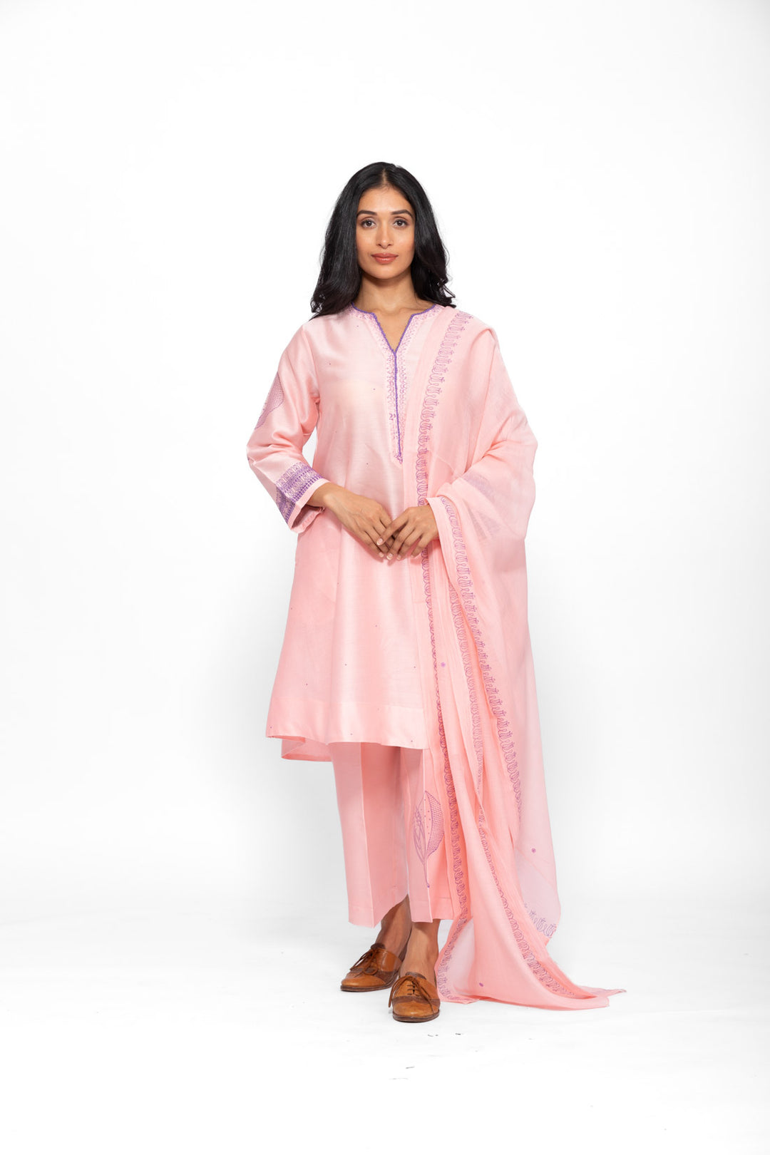 ROSETTE PINK LILY GABA TUNIC SET 1