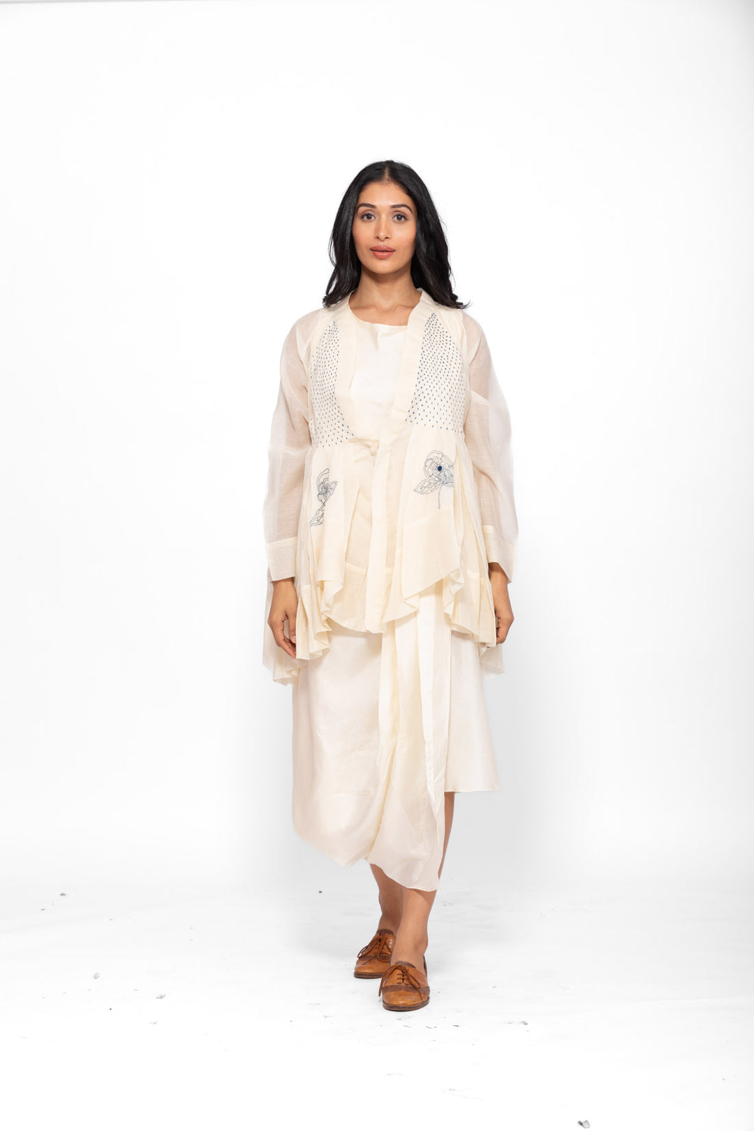 ROSETTE BLUE  WHITE LILY RAYA DRESS AND JACKET 2