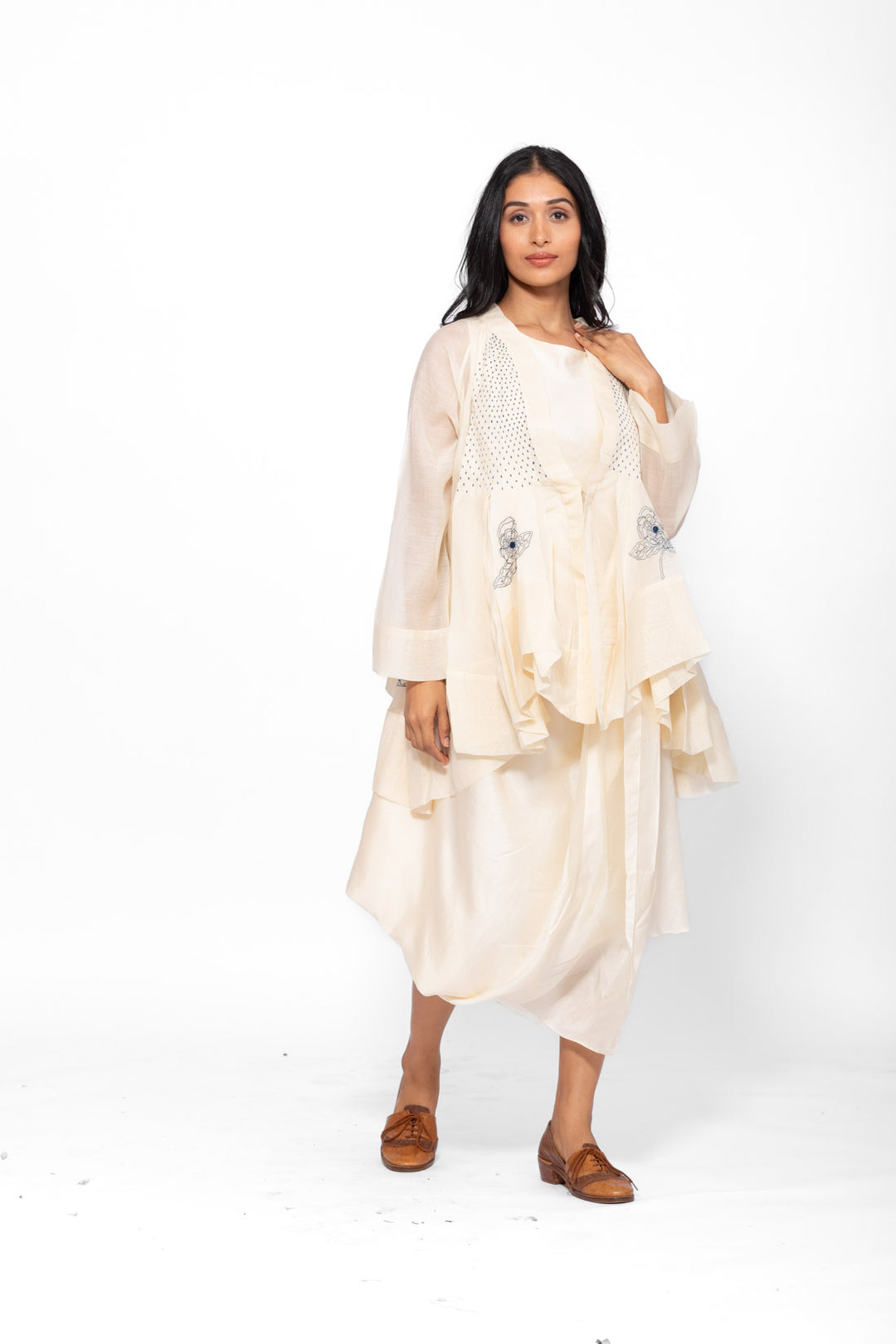 ROSETTE BLUE WHITE LILY JACKET 1