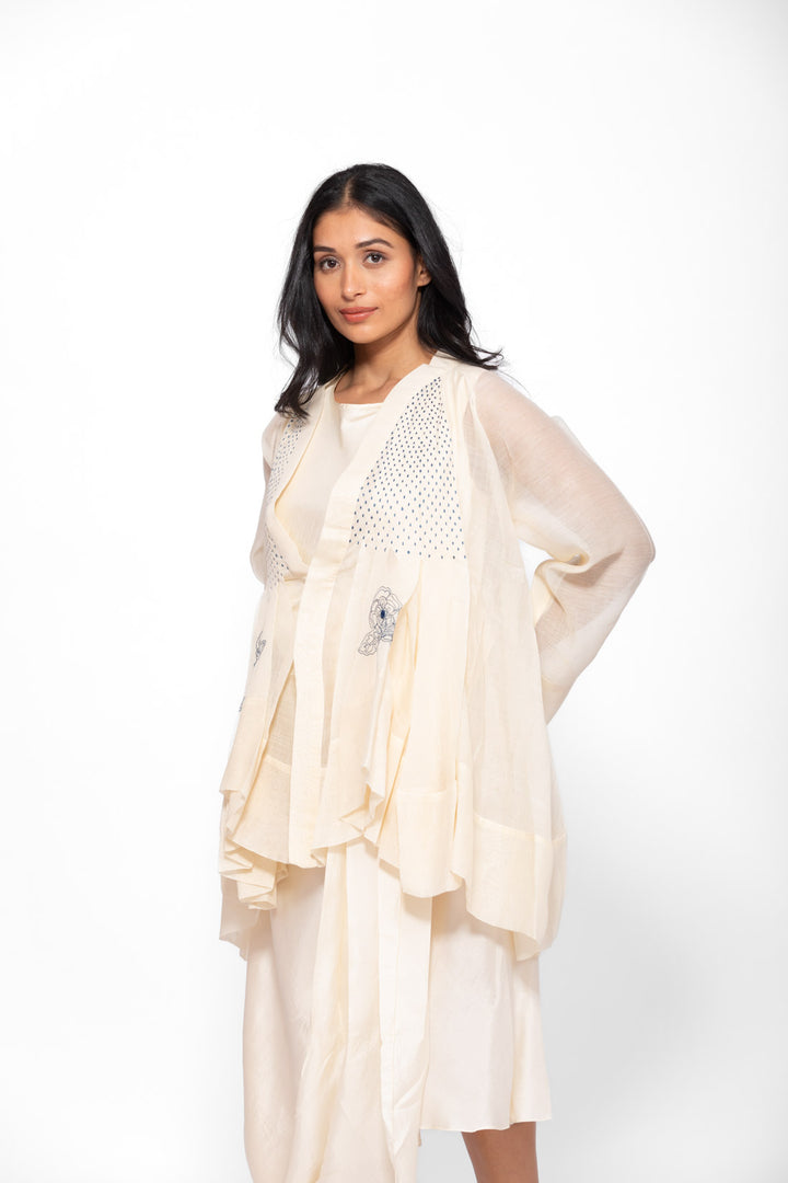 ROSETTE BLUE  WHITE LILY DEEMAH DRESS 2