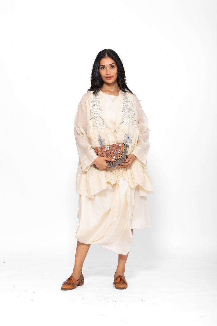 ROSETTE BLUE  WHITE LILY DEEMAH DRESS 2