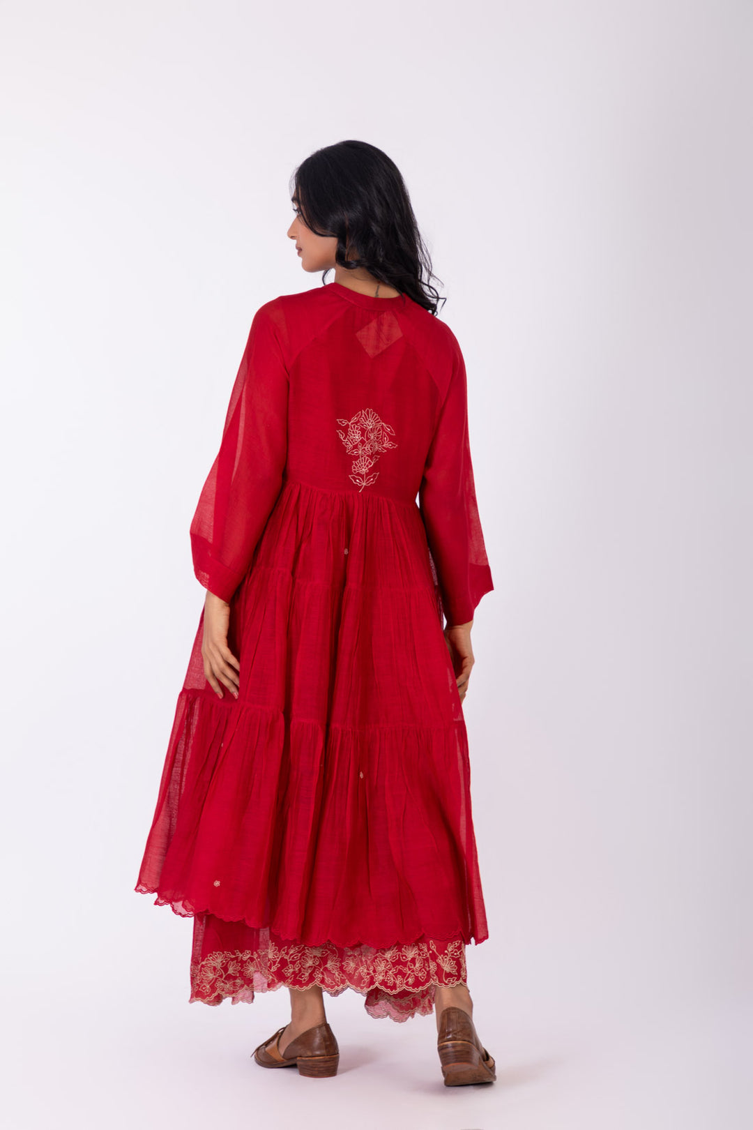 ROSETTE CRIMSON INK MONOROE DRESS