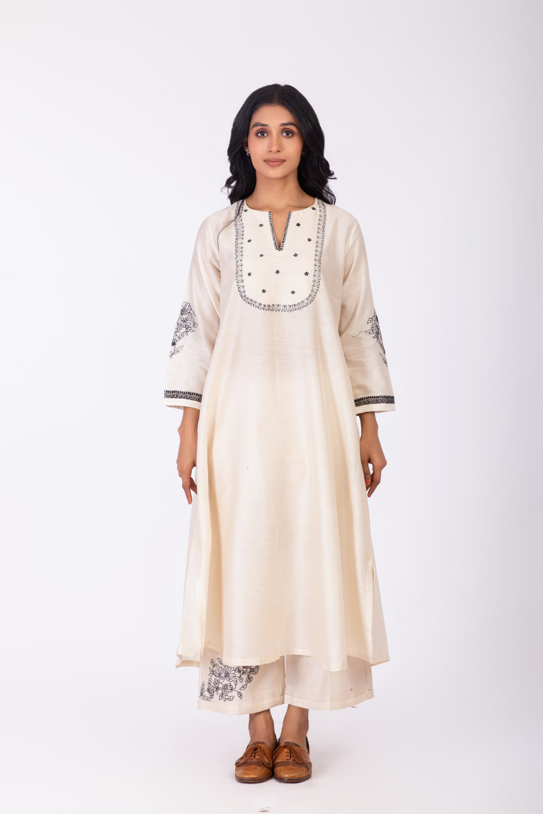 ROSETTE WHITE LILY INK GABA KALI TUNIC SET