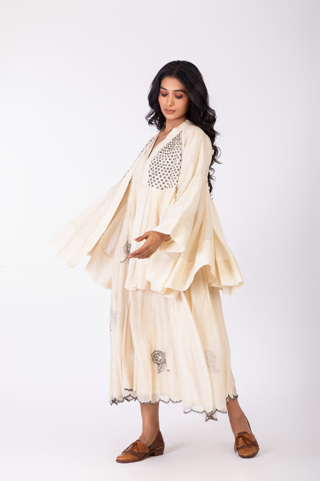 ROSETTE WHITE LILY INK JACKET
