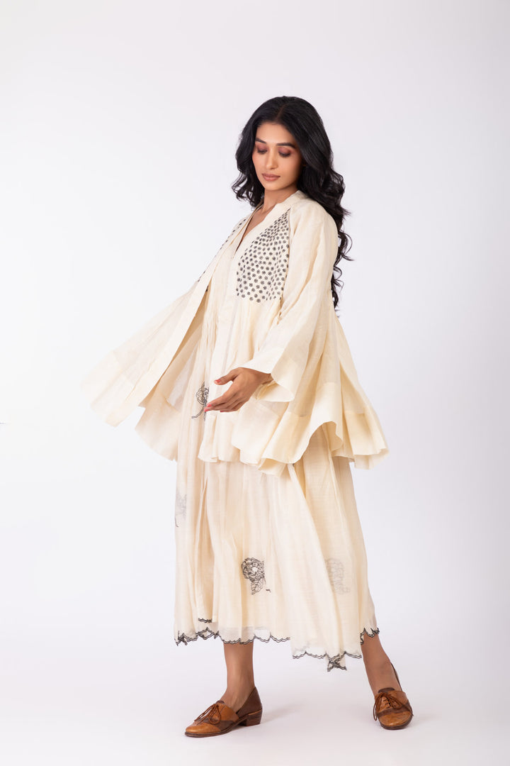 ROSETTE WHITE LILY INK JACKET