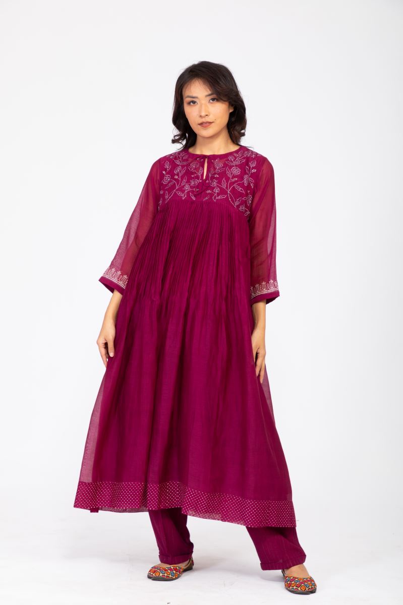 PURPLE ROSEWOOD KURTA SET