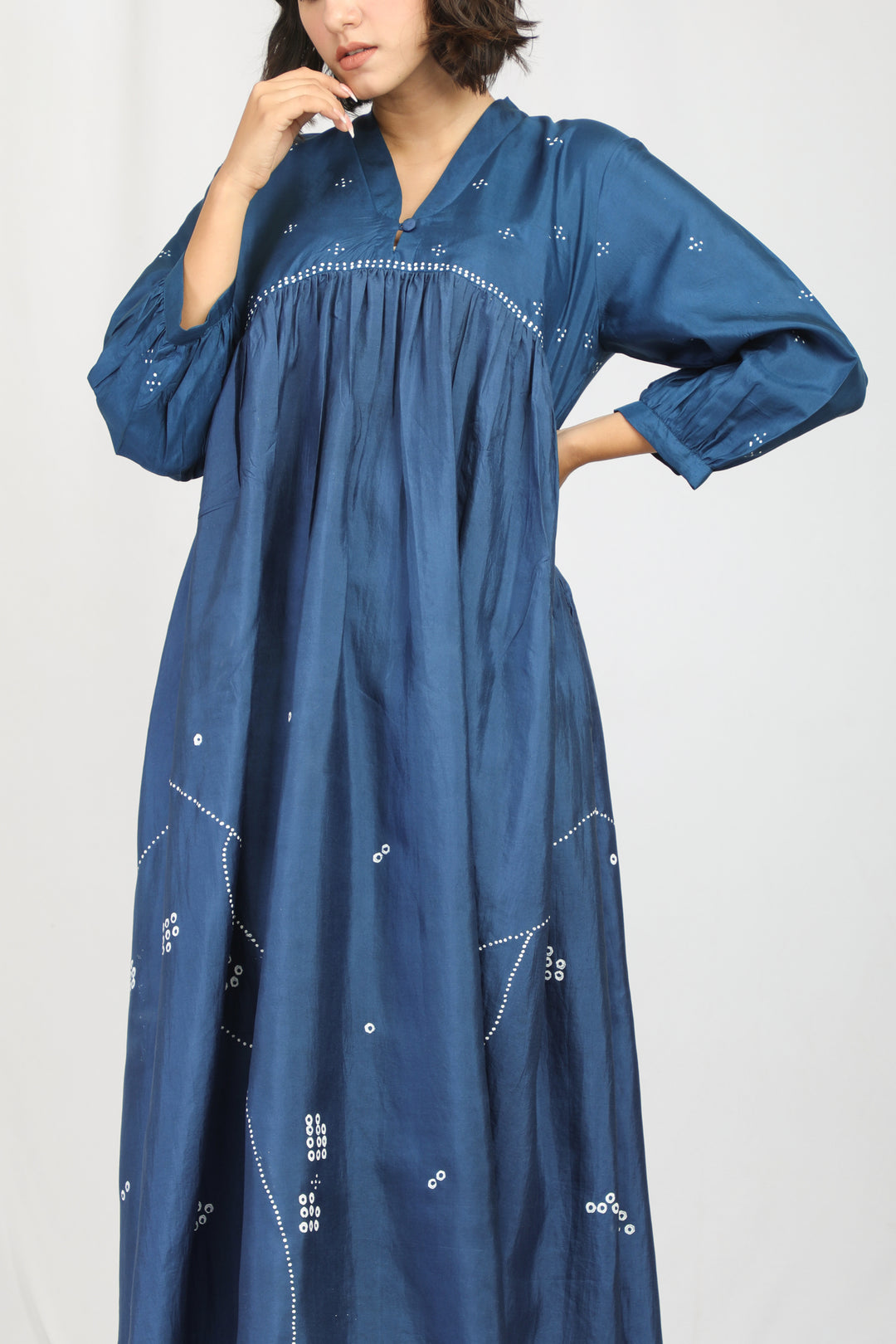 RISHITA SILK OVERLAY  SET