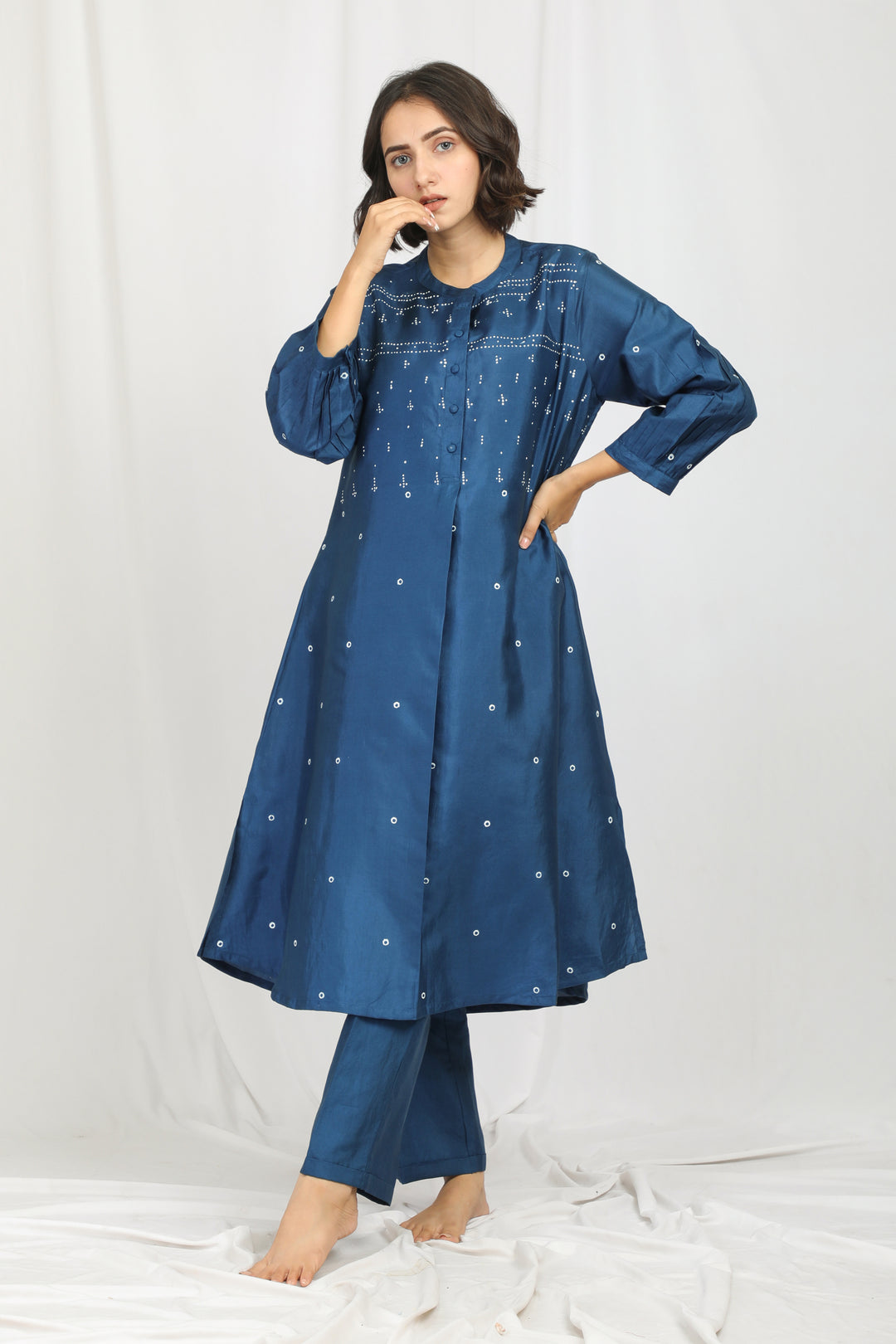 ANJUM SILK OVERLAY  CO-ORD SET