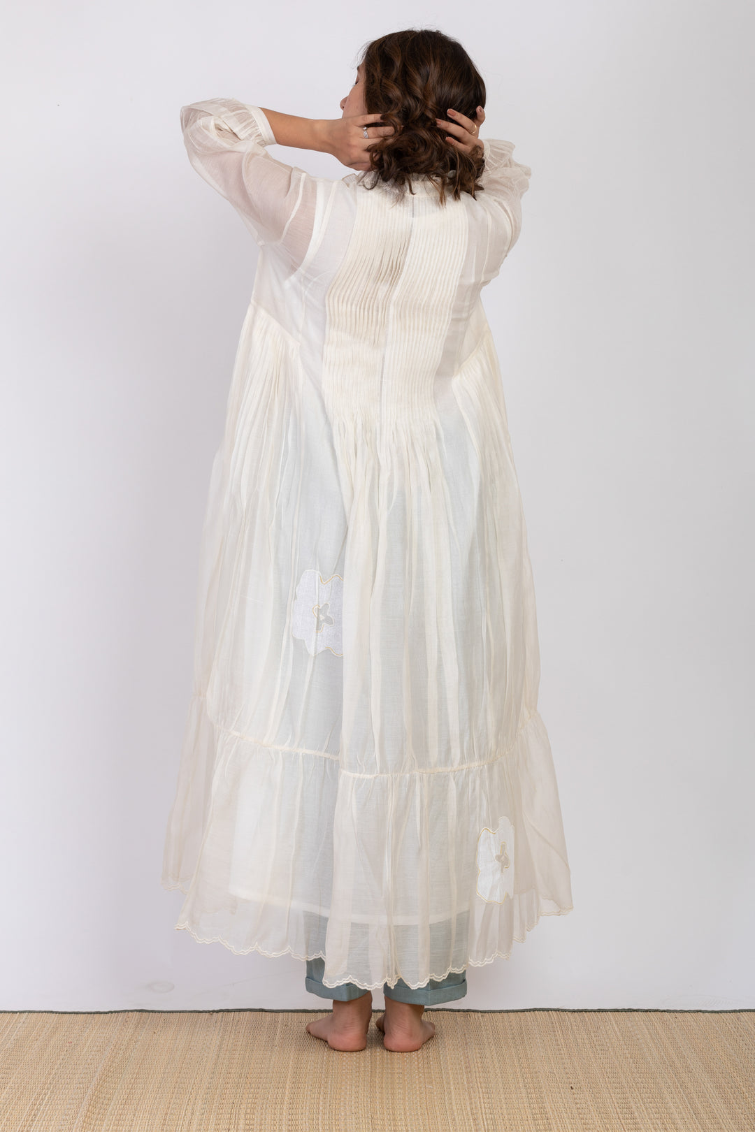 SHELLY SUMMER SILK OVERLAY DRESS