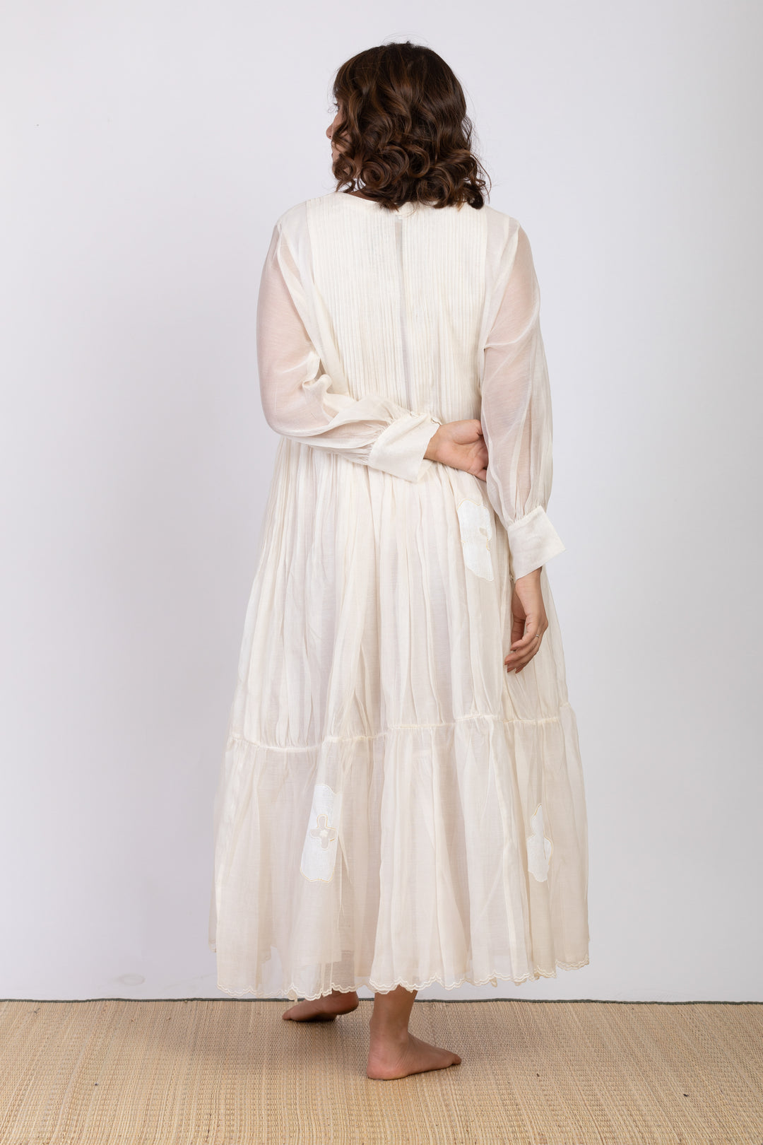 REILEY SILK OVERLAY DRESS