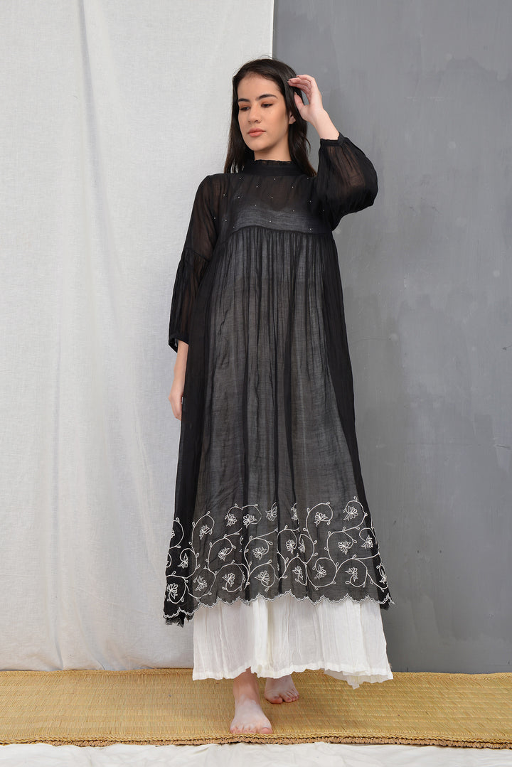 JUNE SILK OVERLAY DRESS