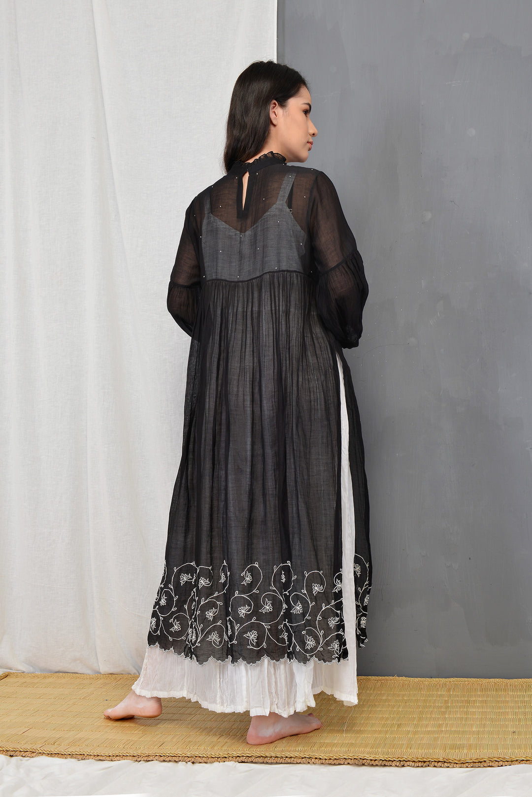JUNE SILK OVERLAY DRESS
