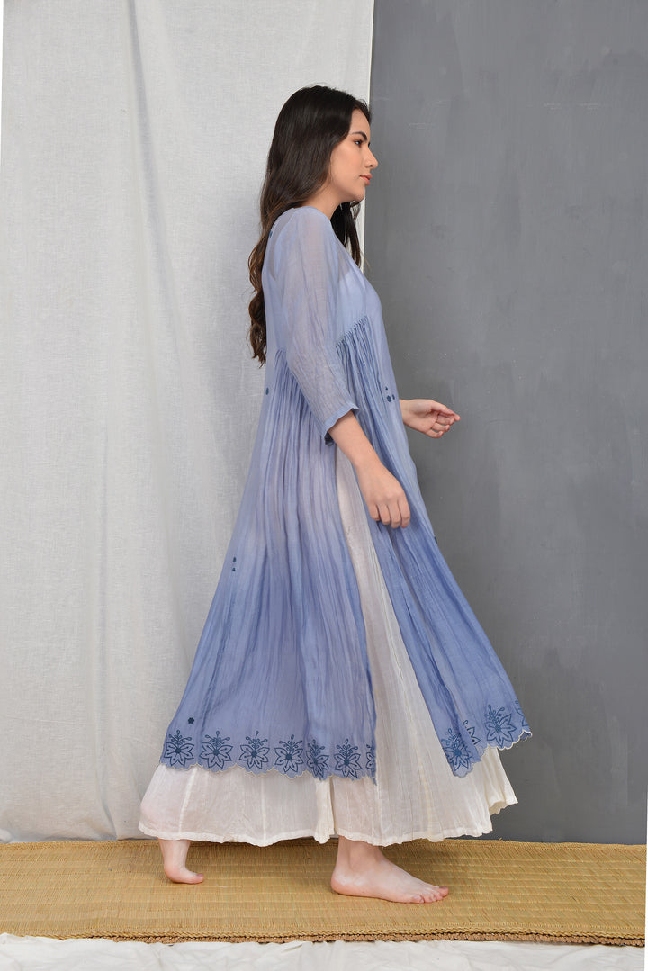 APRIL SILK OVERLAY DRESS