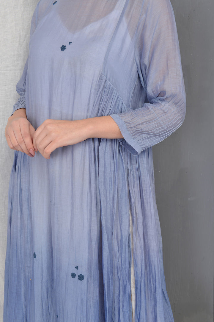 APRIL SILK OVERLAY DRESS