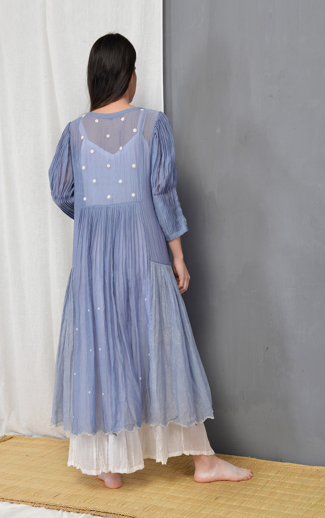 HEATHER SILK OVERLAY DRESS