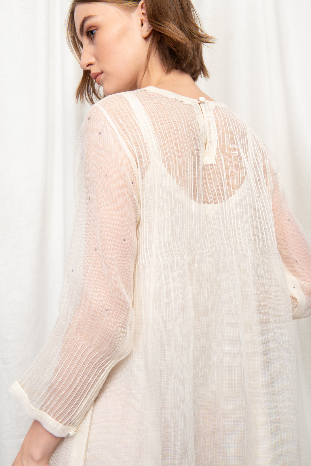 SOPHIAH SILK OVERLAY DRESS