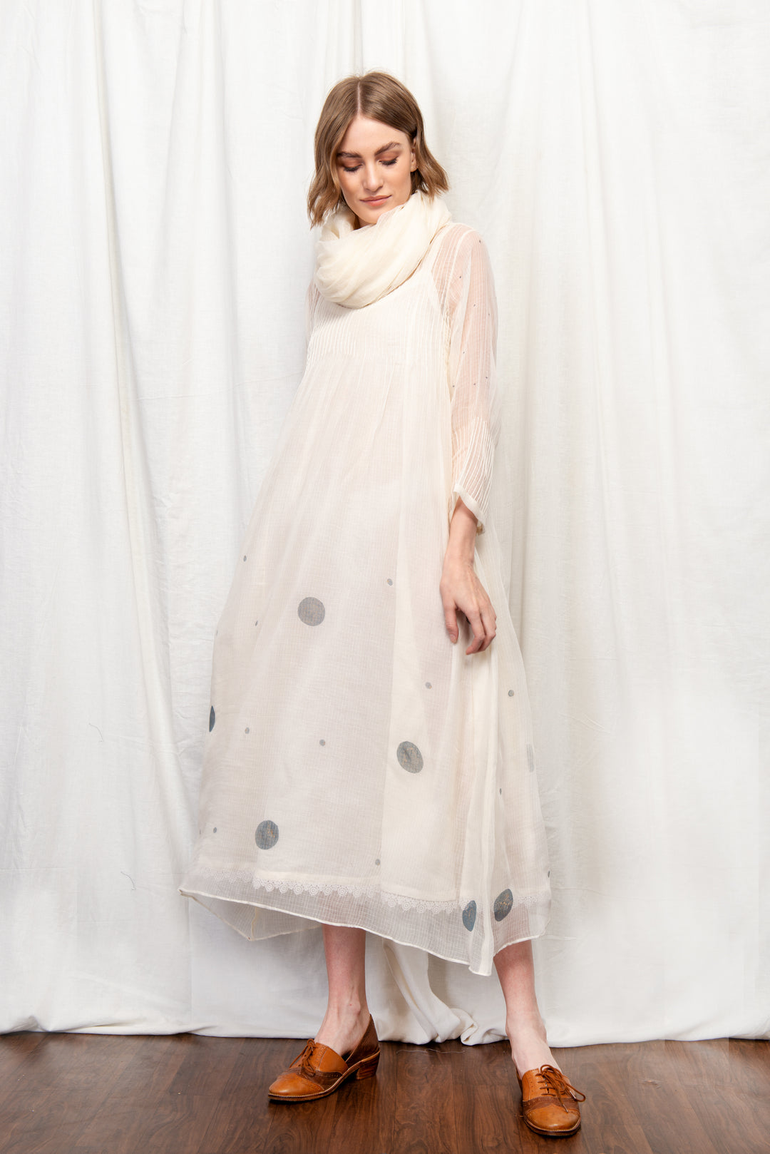 SOPHIAH SILK OVERLAY DRESS