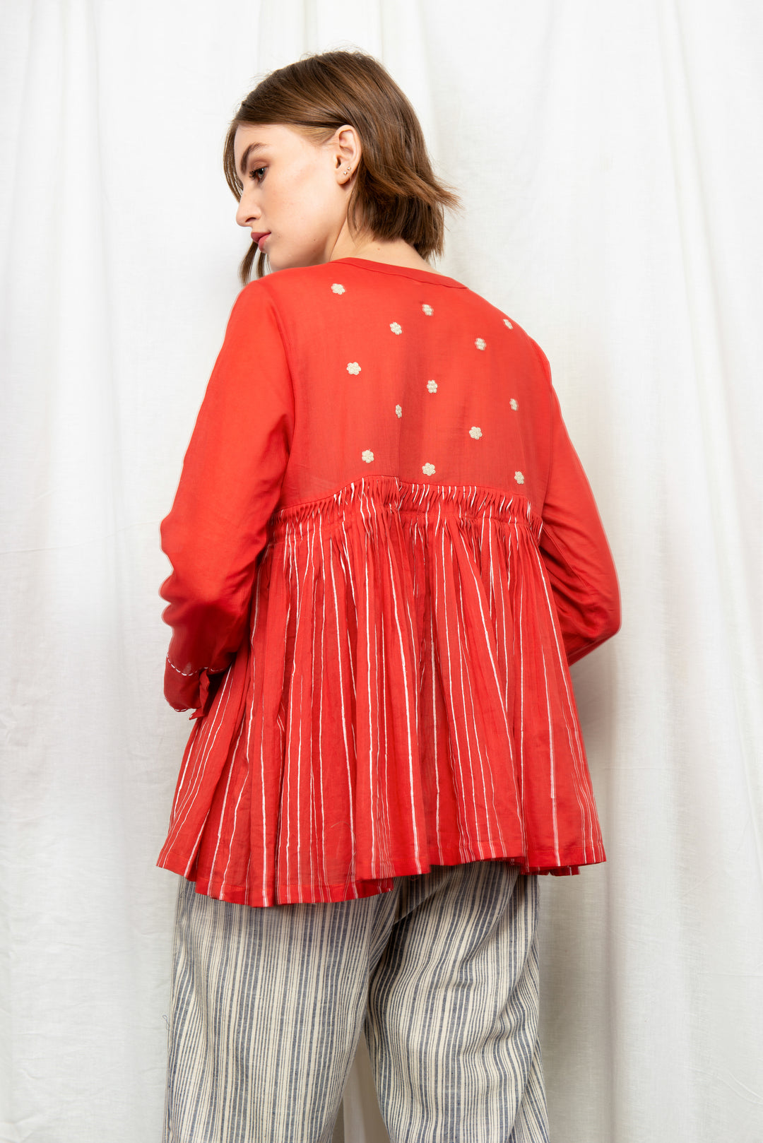 MILLE PLEATED SHORT TUNIC