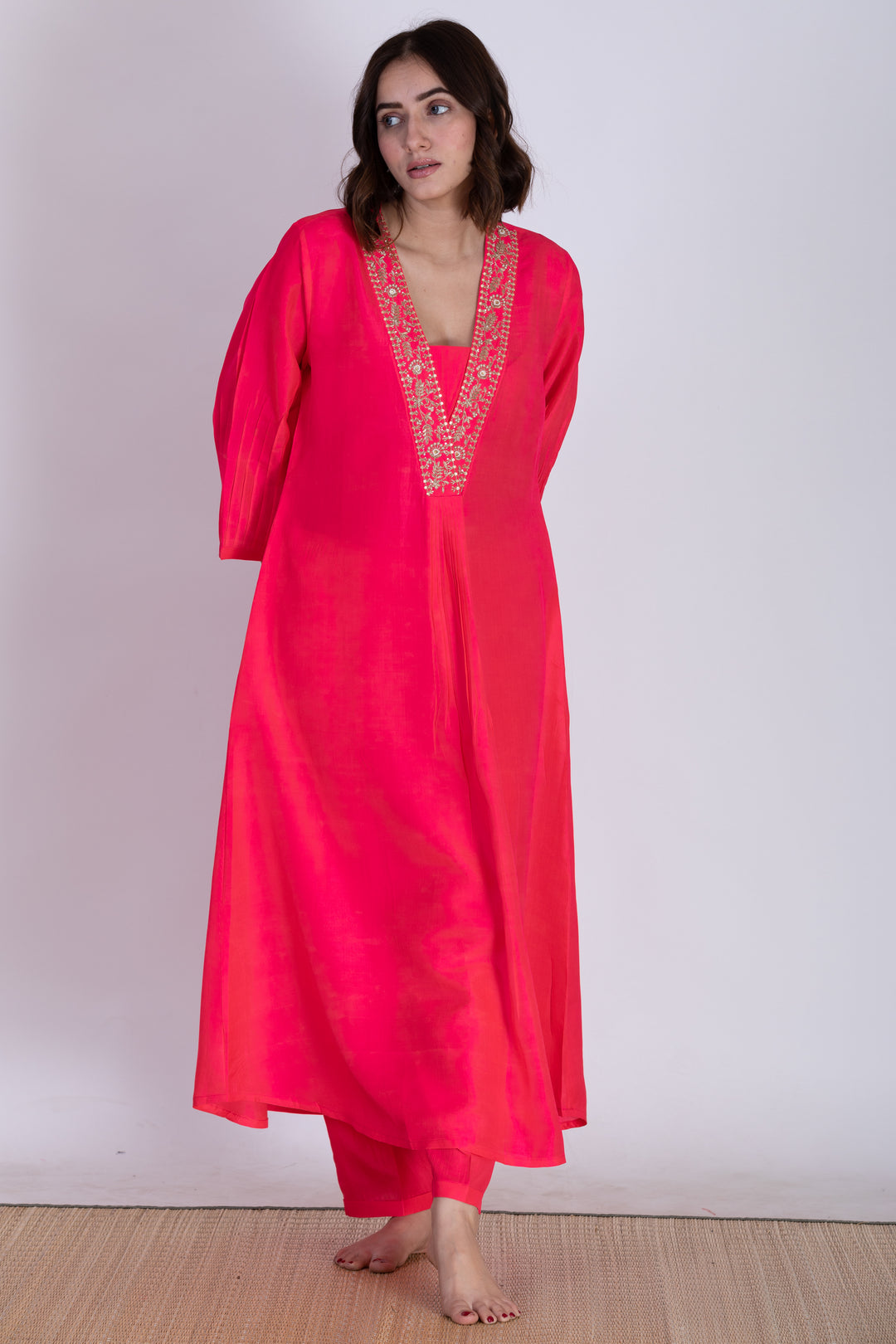 ROZA SILK KURTA SET