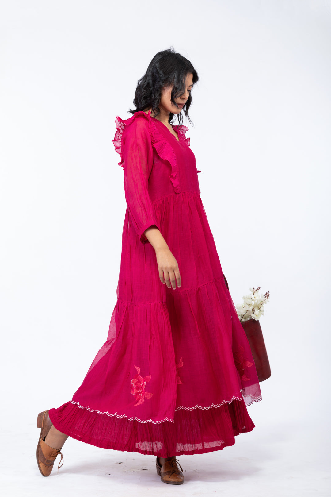 CASEY SILK OVERLAY DRESS