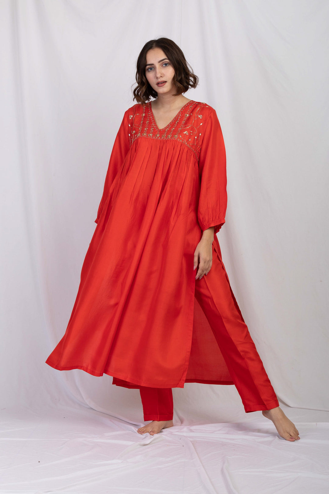 FARSHI SILK KURTA SET