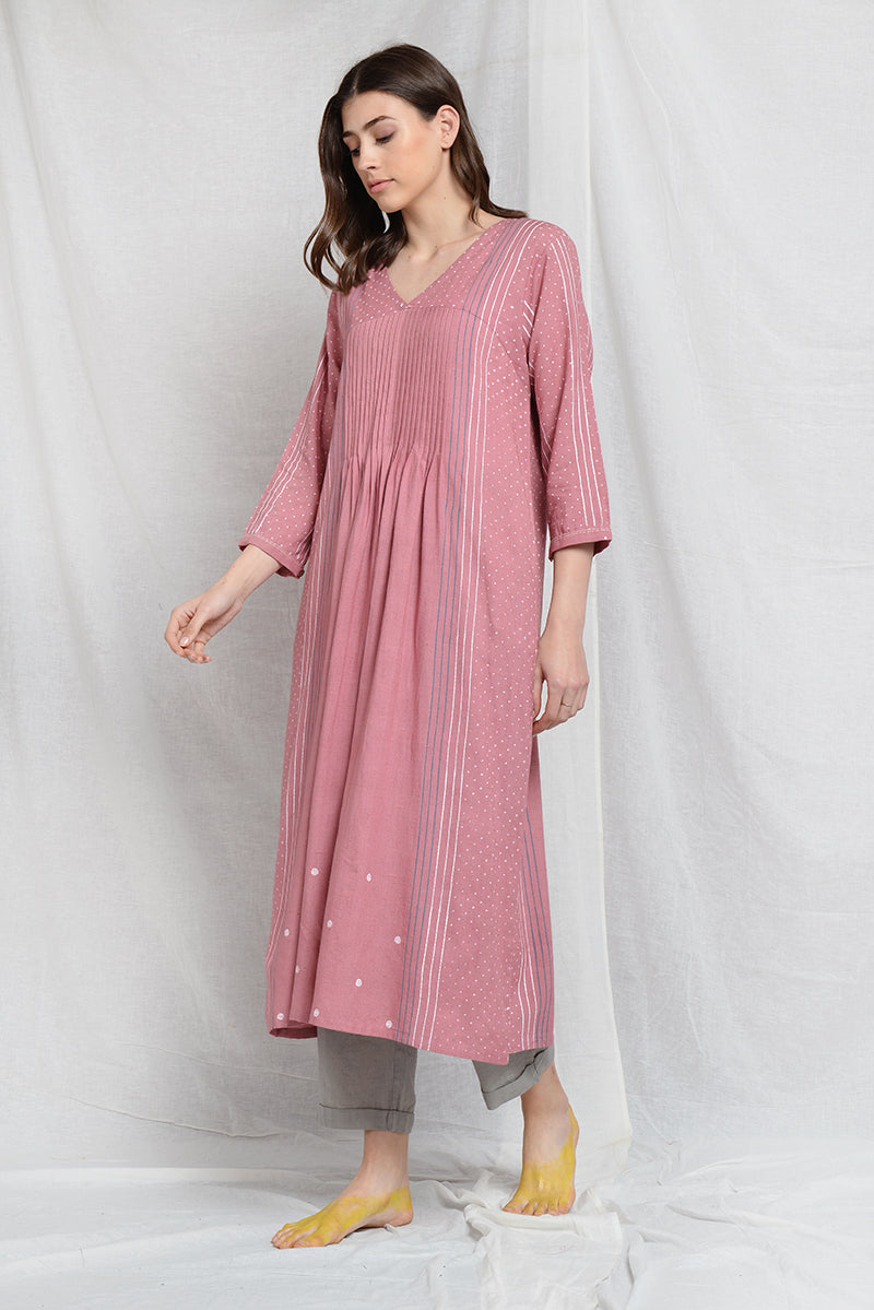 AMIEE WILLOW PLEATED TUNIC SET