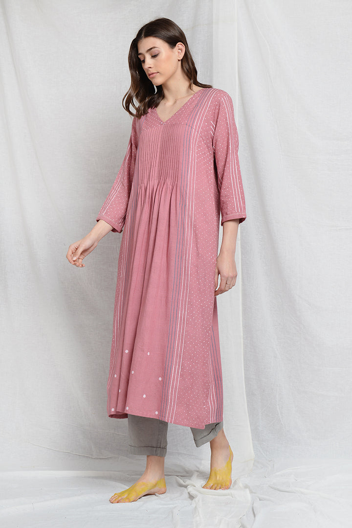AMIEE WILLOW PLEATED TUNIC SET