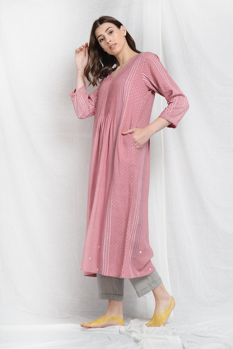 AMIEE WILLOW PLEATED TUNIC SET