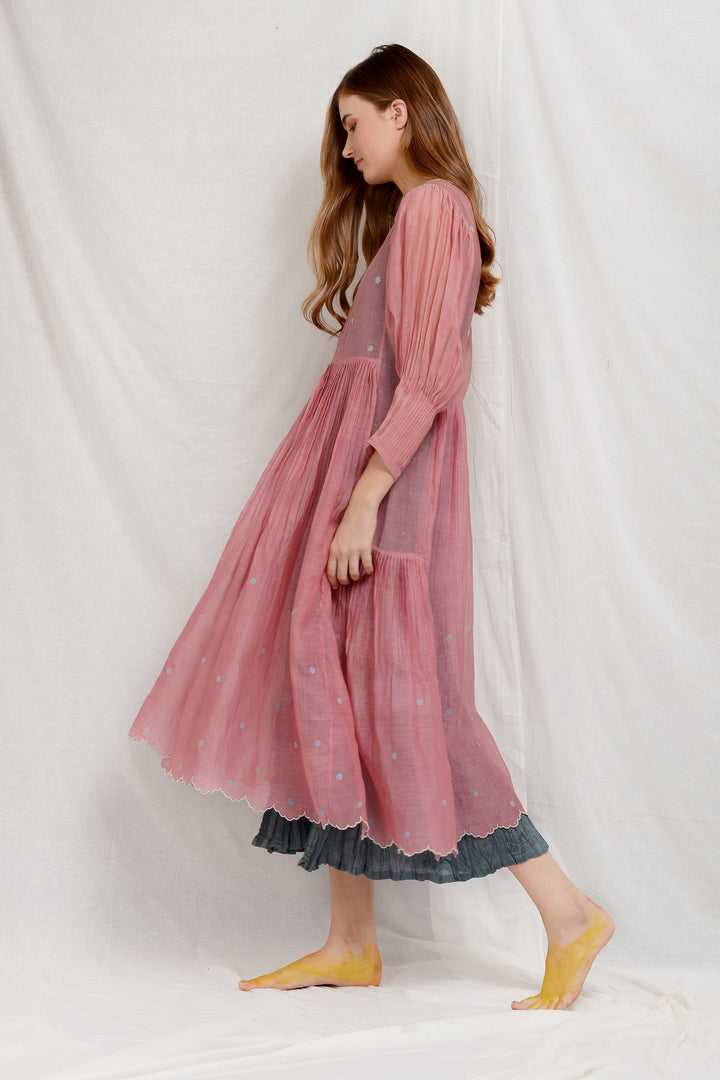 DAISY SILK OVERLAY DRESS