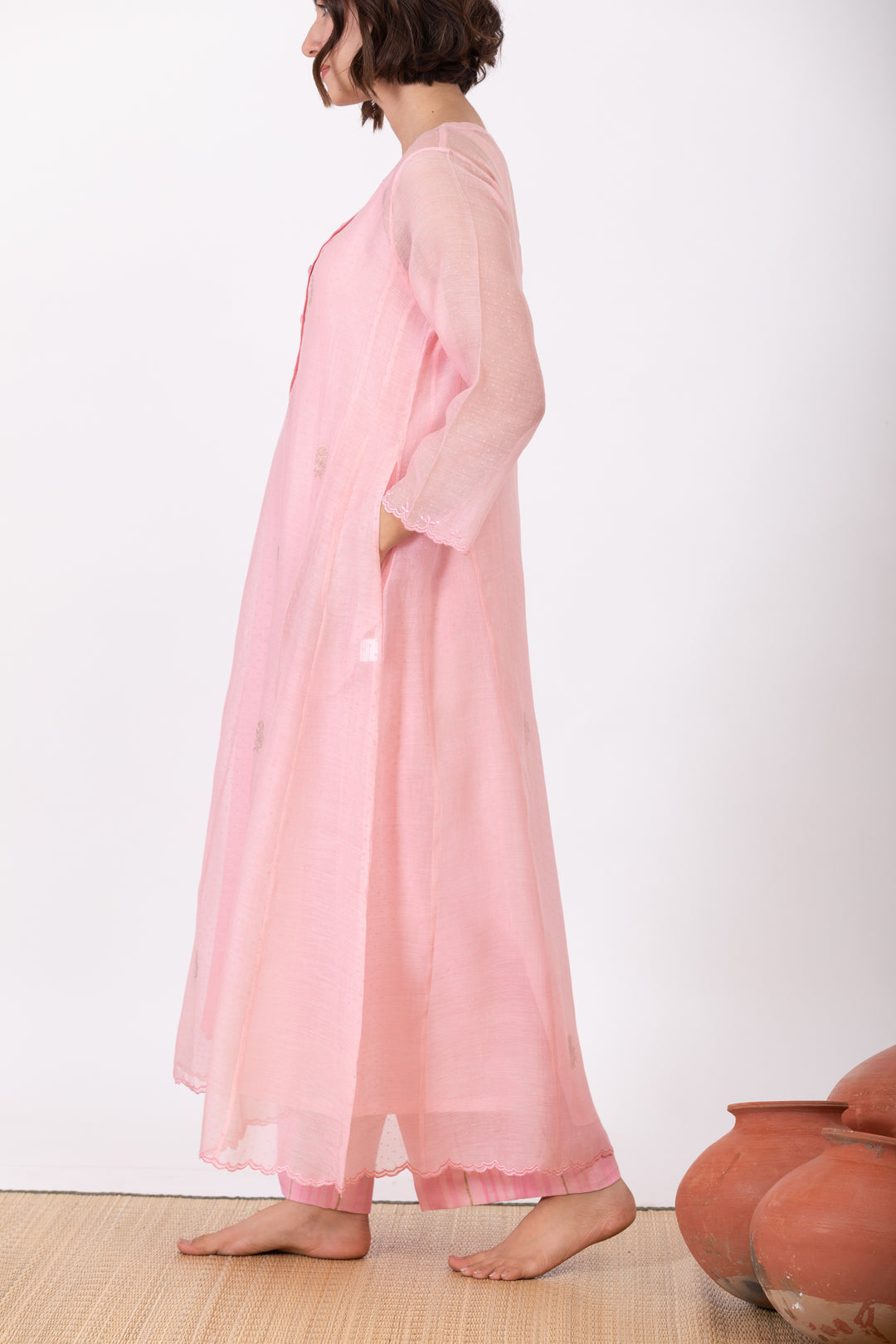 MEDHAVI ROZA TUNIC SET